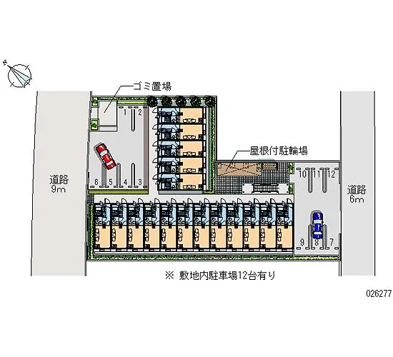 ★手数料０円★川口市安行出羽２丁目 月極駐車場